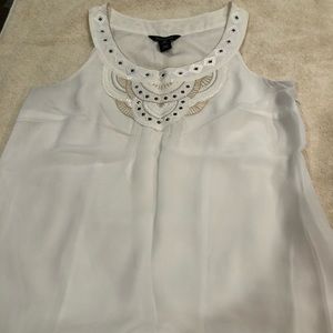 White House black market silk top